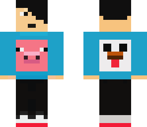 men pig and chicken