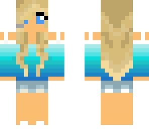 blue bikini girl