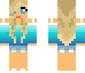 blue beach girl