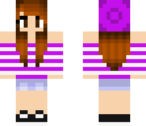 purple beanie girl