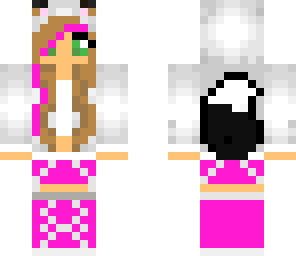 pink wolf girl edit