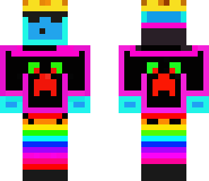 blue slime with creeper hoodie