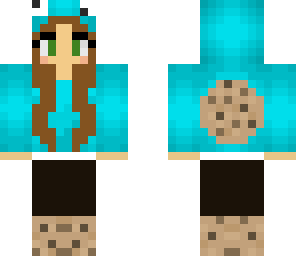 brown haired cookie monster girl