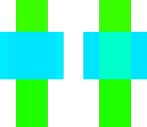 blue and green
