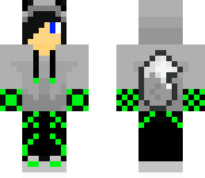 wolf boy green colored