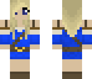 female link girl blue