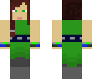 formal green girl