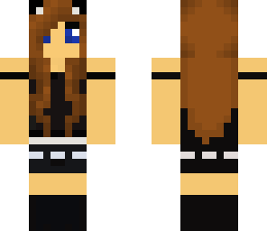 panda girl with headphones