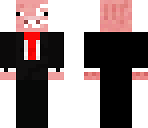 pig in tuxedo