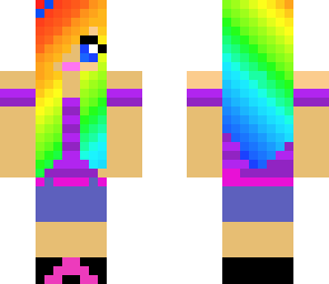 cute rainbow girl
