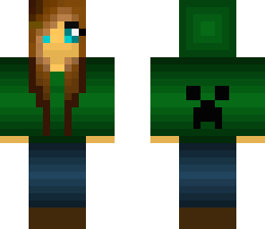creeper hoodie girl