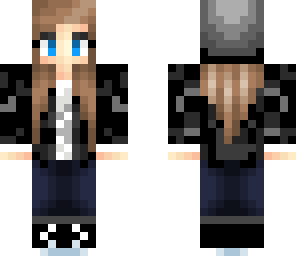 black hoodie girl