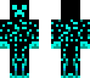 cool blue creeper with headphones