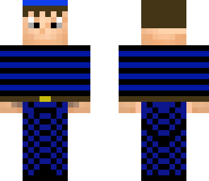 blue striped shirt