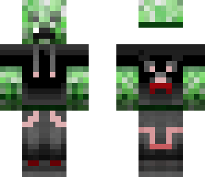 hoodie black-red creeper