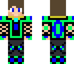 blue and green adventurer