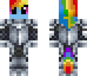 rainbow dash knight v_ 2