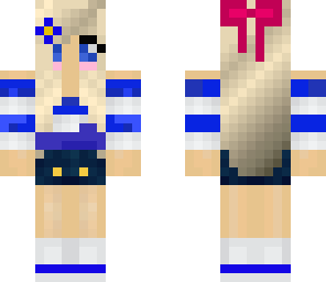 girl blue skip