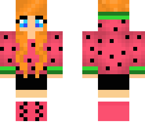 edit of a watermelon girl