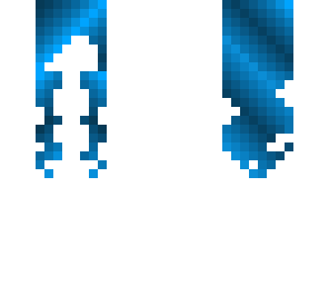 blue hair girl skin base
