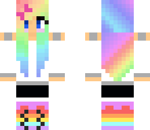 rainbow girl skin
