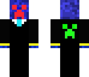 blue creeper with headphones