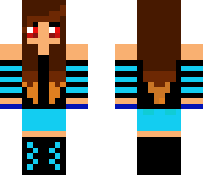 blue ombre gamer girl