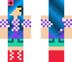 blue hair girl