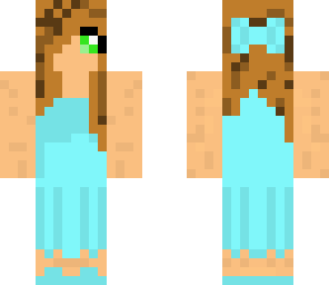a girl in a dress