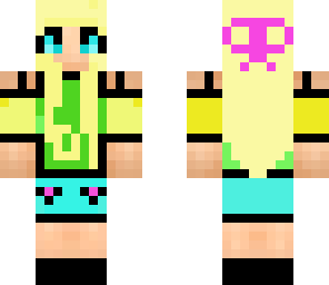colorful een girl
