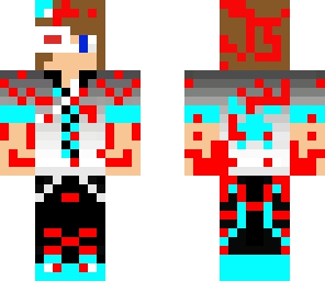 epic blue boy with blood
