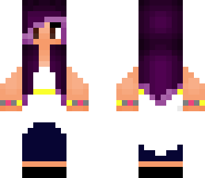 purple haired girl