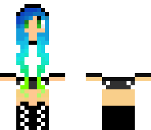 girl in hoodie rainbow hair