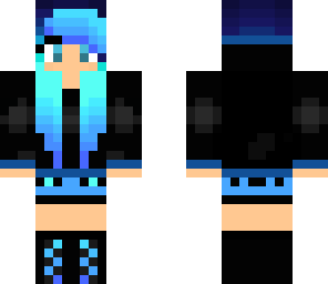 blue haired girl