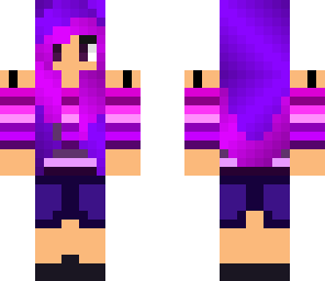 purple hair girl
