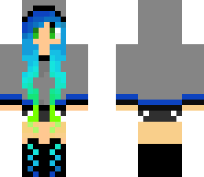 pretty teal girl