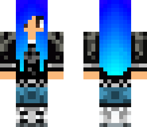 blue haired girl