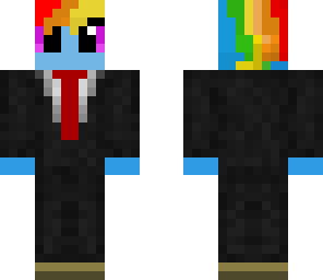 rainbowdash in a suit