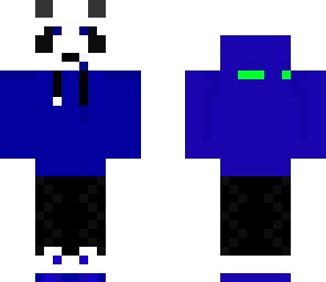 blue panda fixed face