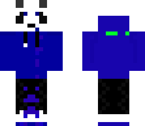 blue panda fixed inside body