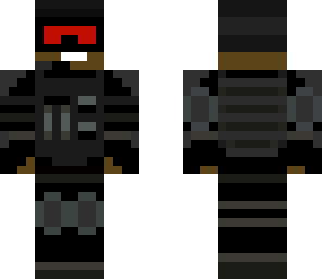 black swat team member