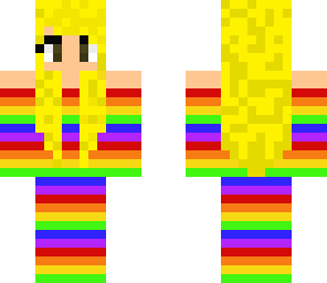rainbow girl skin