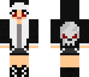 edited skull girl
