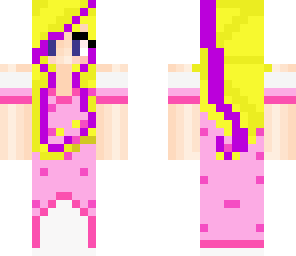 princess peach with purple hair