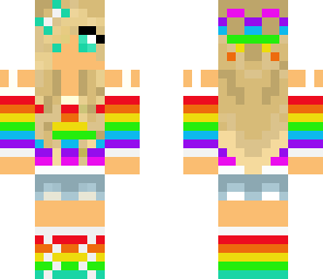 cutie rainbow girl