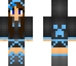 blue hoodie
