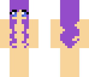 purple hair blue eyes
