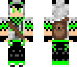 neon green panda boy