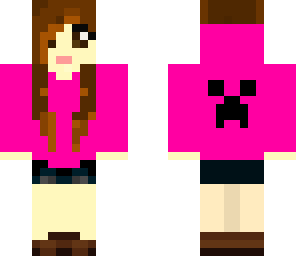 pink hoodie