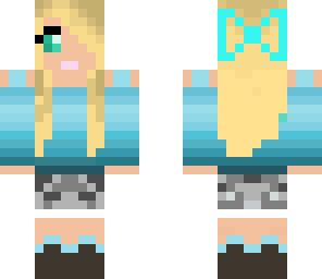 blue girl